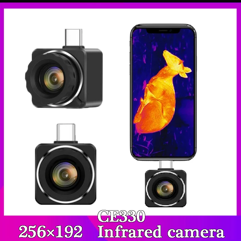 Infrared Thermal Imager TYPE-C Outdoor Hunting Detector 256*192 Adjustable Focus Thermal Imager Android  Thermal Imager Phone enlarge