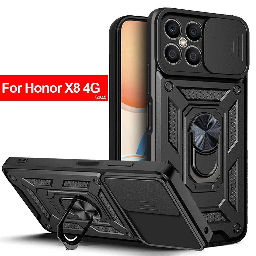 

Capa For Honor X8 4G 2022 Case Slide Lens Protect Cover for Huawei Honor X8 X9 X30 X30i 50 SE Nova 6 7i 9 SE Y60 Magic 4 Lite