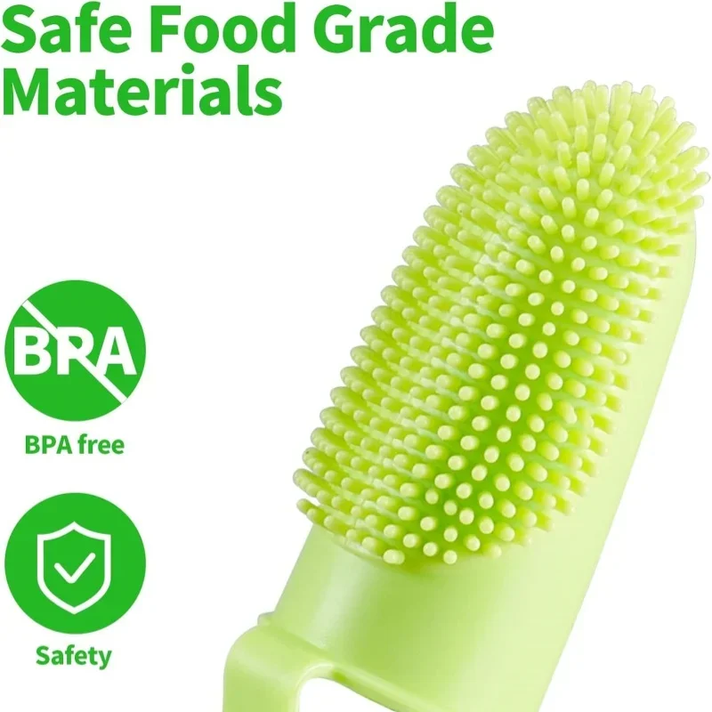 1 шт. супермягкая зубная щетка с двойным пальцем для собак чистка зубов домашних