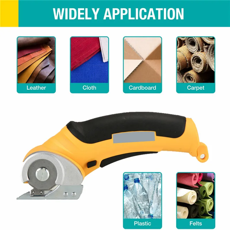 Электрические мини-ножницы, Электрический круговой нож, машина для резки, портативные электрические ножницы для быстрой резки ткани и кожи,...