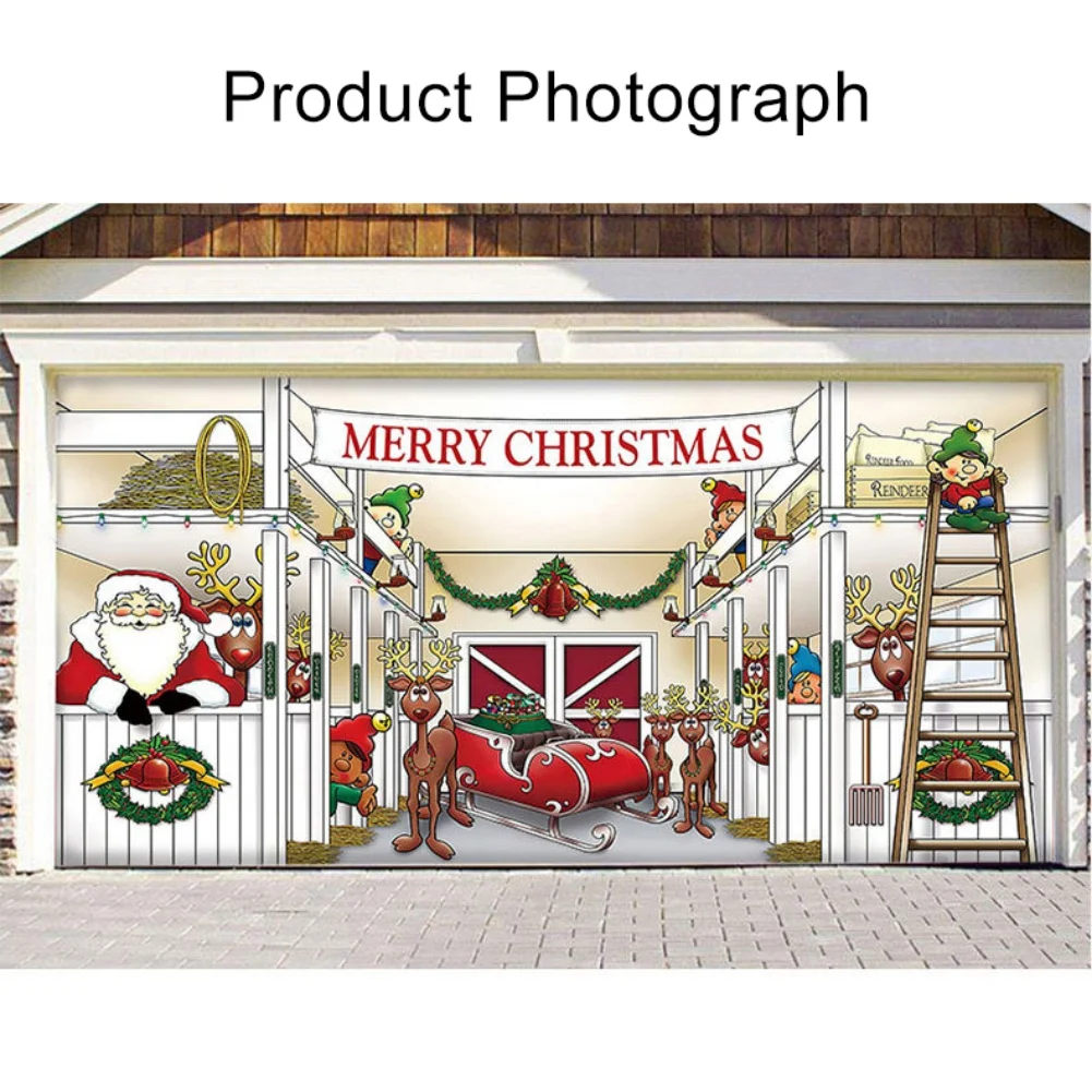 

180*400CM Christmas Background Cloth Christmas Outdoor Decoration Tapestry Tapestry Christmas Decoration Curtains