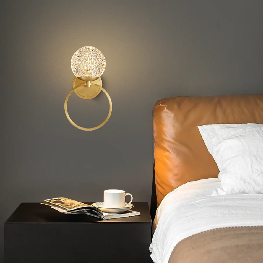 

Modern LED Wall Lamp Luxury Home Decor Interior Wall Lights For Master Bedroom Bedside Lamp Living Room Lamp 90-260V Wall Mount