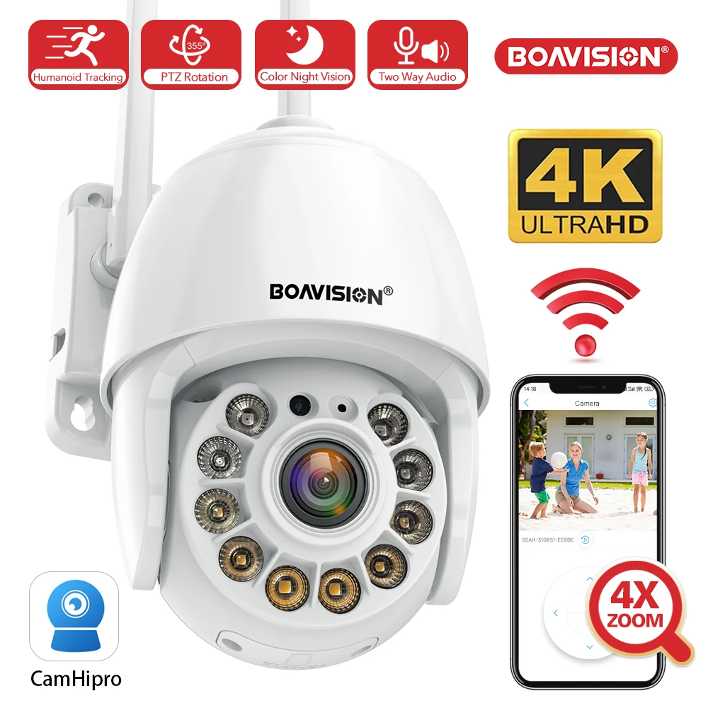 

BOAVISION 4K WiFi наружная камера