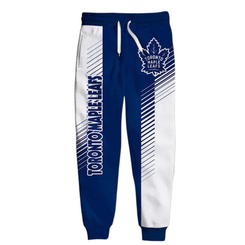 

Fall Men's Casual Pants 3D Digital Print Pants Sabers Maple Leafs Lightning Kings Devils Rangers Penguins Sweatpants