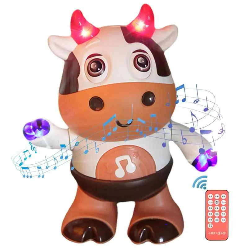 

Musical Cow Toy Electronic Toys For Toddlers LED Baby Cow Musical Toys Interactive Learning Development Toy For Boys And Girls