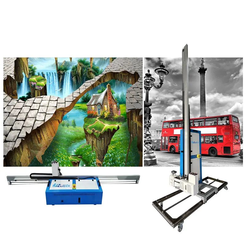 Разноцветная 3D-печать на стене и земле для детского сада ресторана бара магазина