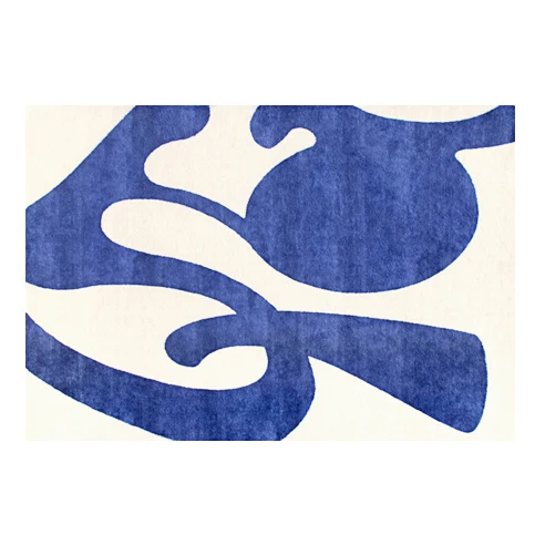 

Синий абстрактный ковер