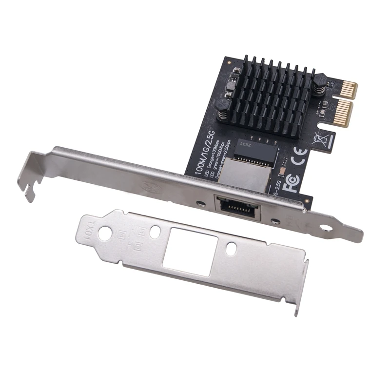 

100/1000M/2.5G RJ45 Network Adapter Wired Network Card RJ45 RTL8125BG Chipset Pcie PCI Express Network Lan Card