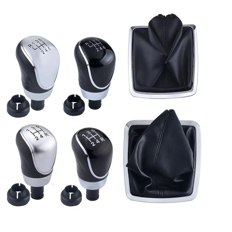 

Ручка рычага переключения передач из ПУ кожи, 5/6 скоростей, для Ford Focus 2 MK2 FL MK3 MK4 MK7 MONDEO FIESTA GALAXY