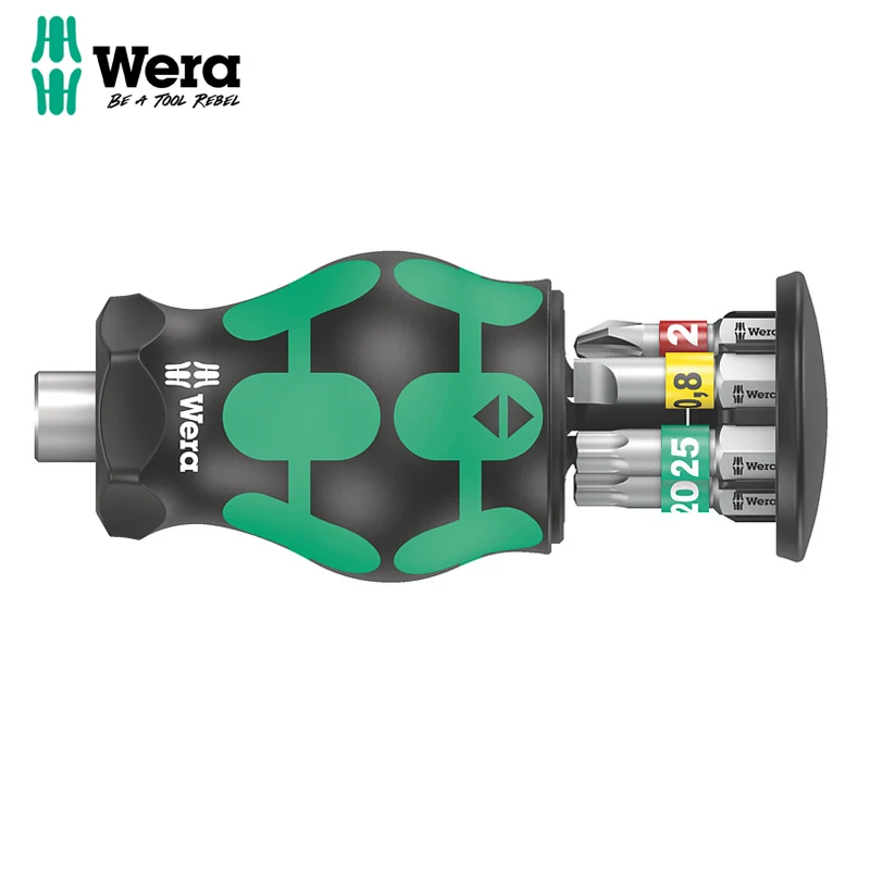 Фото Wera 05008873001 Kraftform Kompakt Stubby 1 с держателем бит для хранения бит PH/TX/SL Stubby Magazine №1