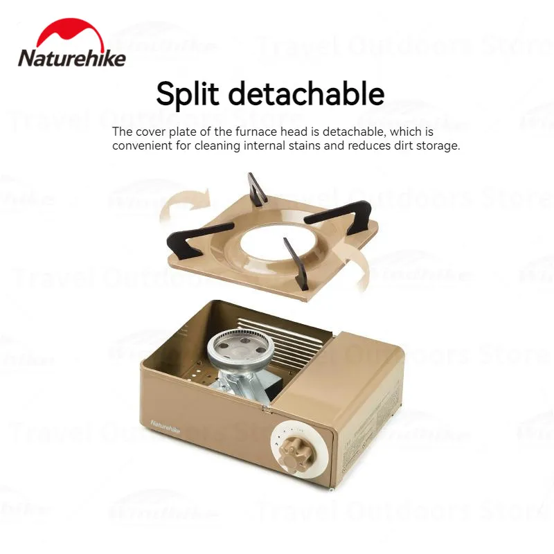 Naturehike кассетная газовая плита Shishang-Mini 2100 Вт хаки