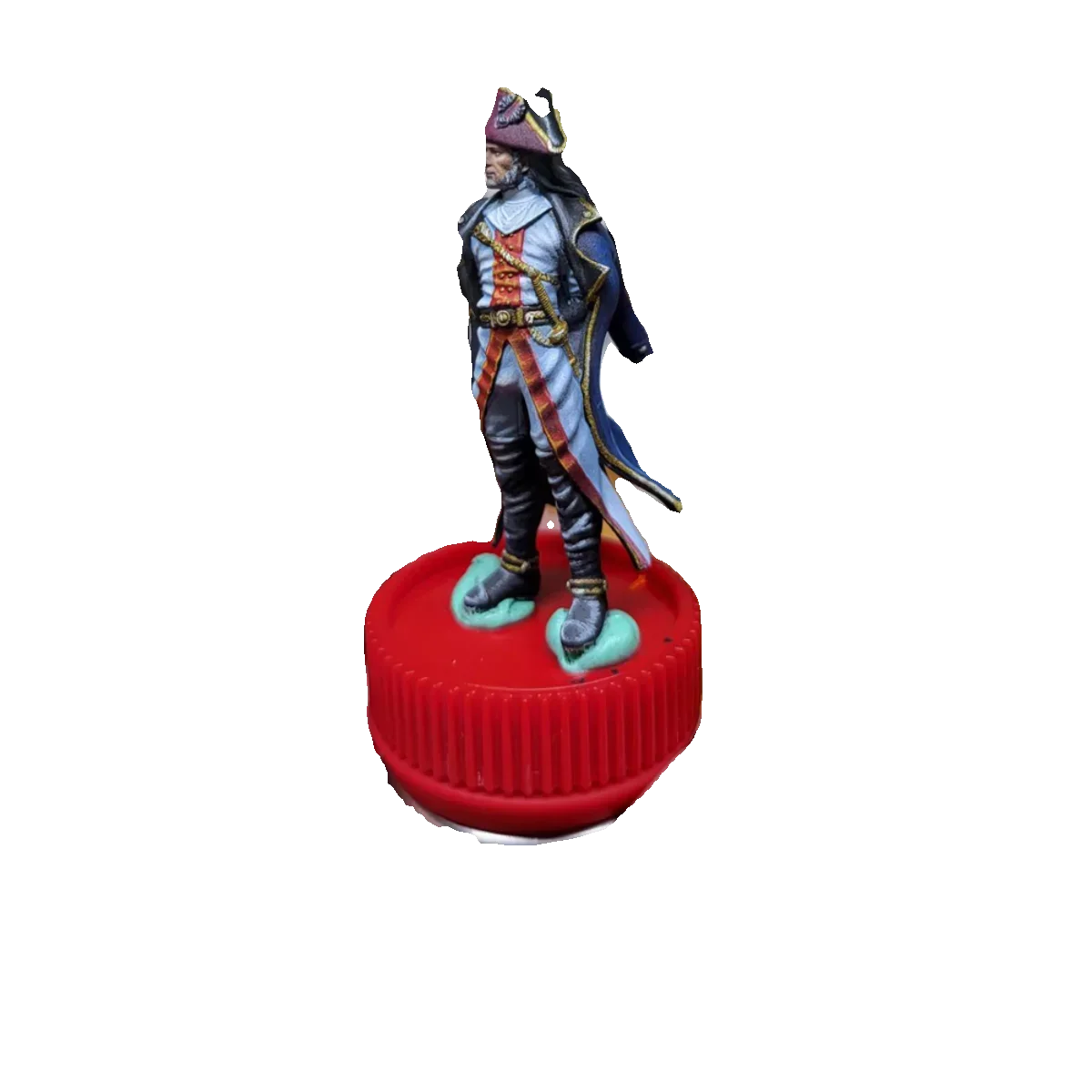 Смола Темно-Синий Капитан Модель 3D печать 1/96 1/48 1/16 фотография украшение