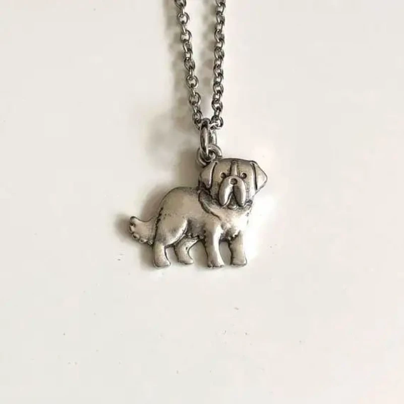 Винтажная подвеска в виде собаки Сен-Бернара