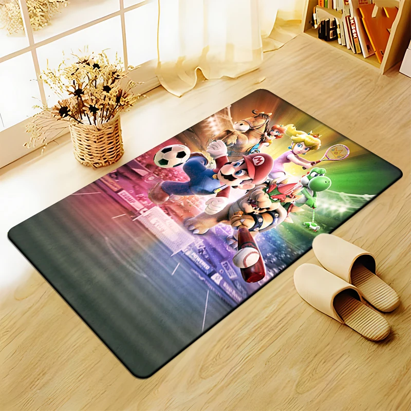 

Anime Super M-Mario Printed Carpets for Living Room Bedroom Carpet Kids Play Area Large Rug Child Room Floor Mat Polyester