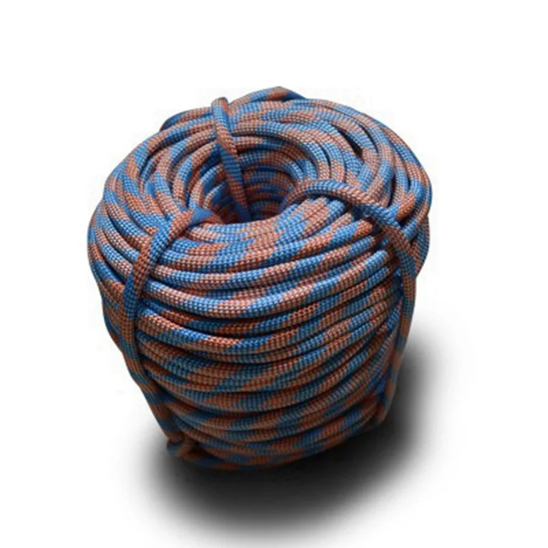 

Climbing Rope Outdoor Emergency Rope 10m/20m/30m/50m Wear Resistant 9mm Diameter High Strength Hiking Accessory Tool Nylon rope