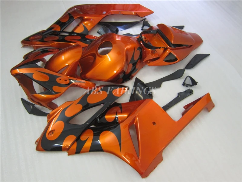

New ABS Motorcycle Fairings Kit Fit For Fit HONDA CBR1000RR 2004 2005 04 05 Bodywork Set Custom Black Orange
