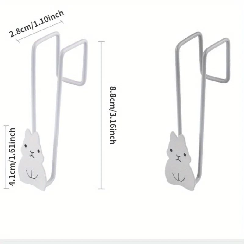 

Металлические крючки для хранения 2 шт. (серый + белый)