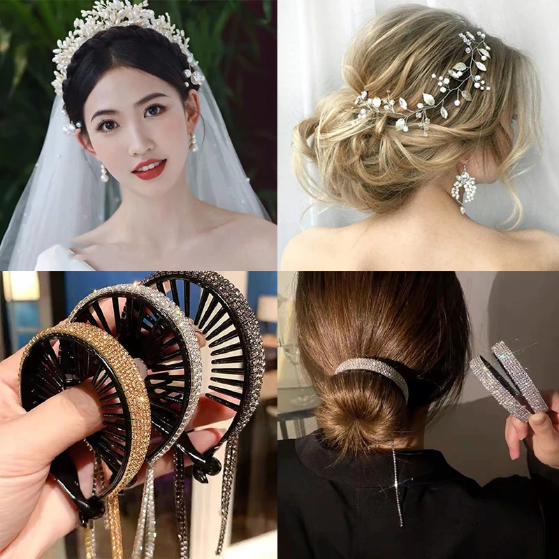 

Fashion Hair Band Glitter Rhinestones Hair Claw Clip Hair Hoop Headbands Designer Headwear Hair Accessories for Women