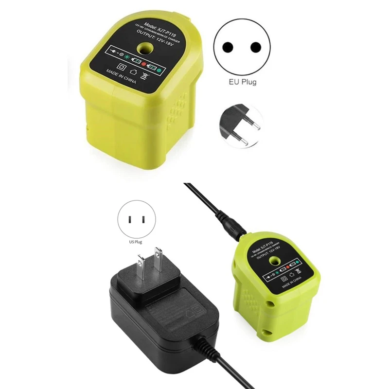 

P119 NiCd Lithium-Ion Dual Battery Charger For Ryobi 18V ONE+ Battery P104 P105 P102 P103 P107 P108 P110 P111 P113 P114 P115
