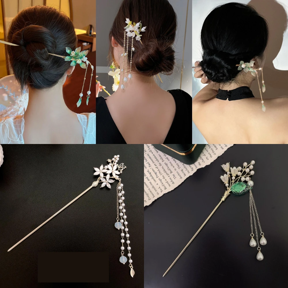 

HEALLOR Women Vintage Hairpins Metal Hair Sticks DIY Hairstyle Hair Fork Hair Chopsticks Woman Girls Jewelry Accessories