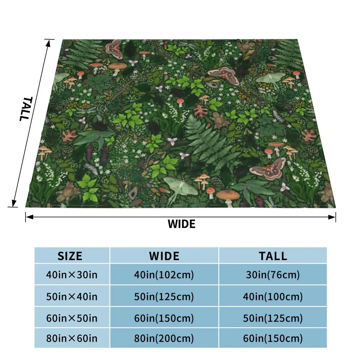 Ультрамягкое Флисовое одеяло Forest Foray
