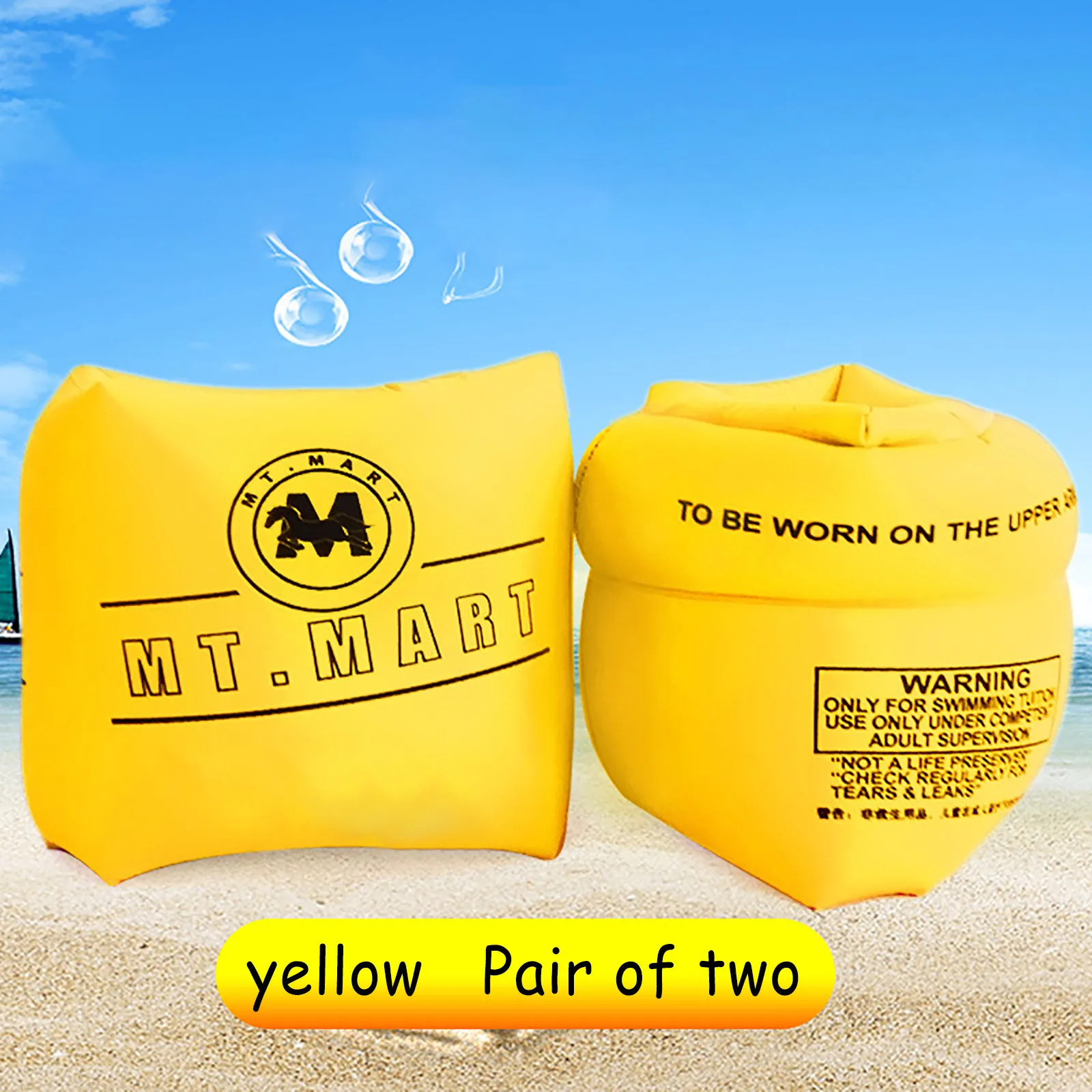 

Inflatable Toddler Travel Bed Doorway Jumper for Baby 2 Pcs Arm Swimming Floaties For Kids Inflatable Swim Arm Bands Rings Water