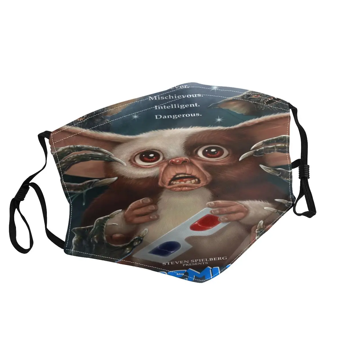 

Gizmo Gremlins Washable Face Mask Unisex Mogwai Monster Movie Dustproof Protection Cover Respirator Mouth-Muffle