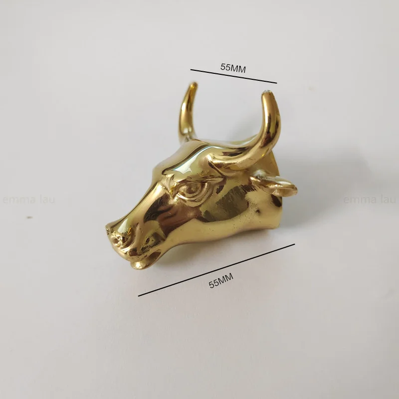 

Латунные ручки для шкафов с головой быка