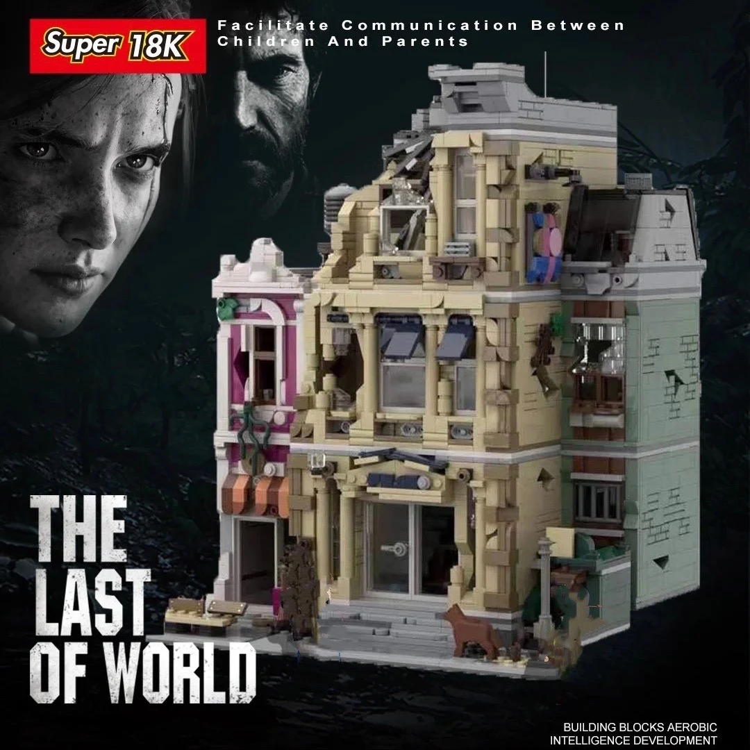 

New 10278 City The Last of Us Series The Ruin Police Station Model Compatible Building Blocks Bricks Kids Christmas Gifts 15037