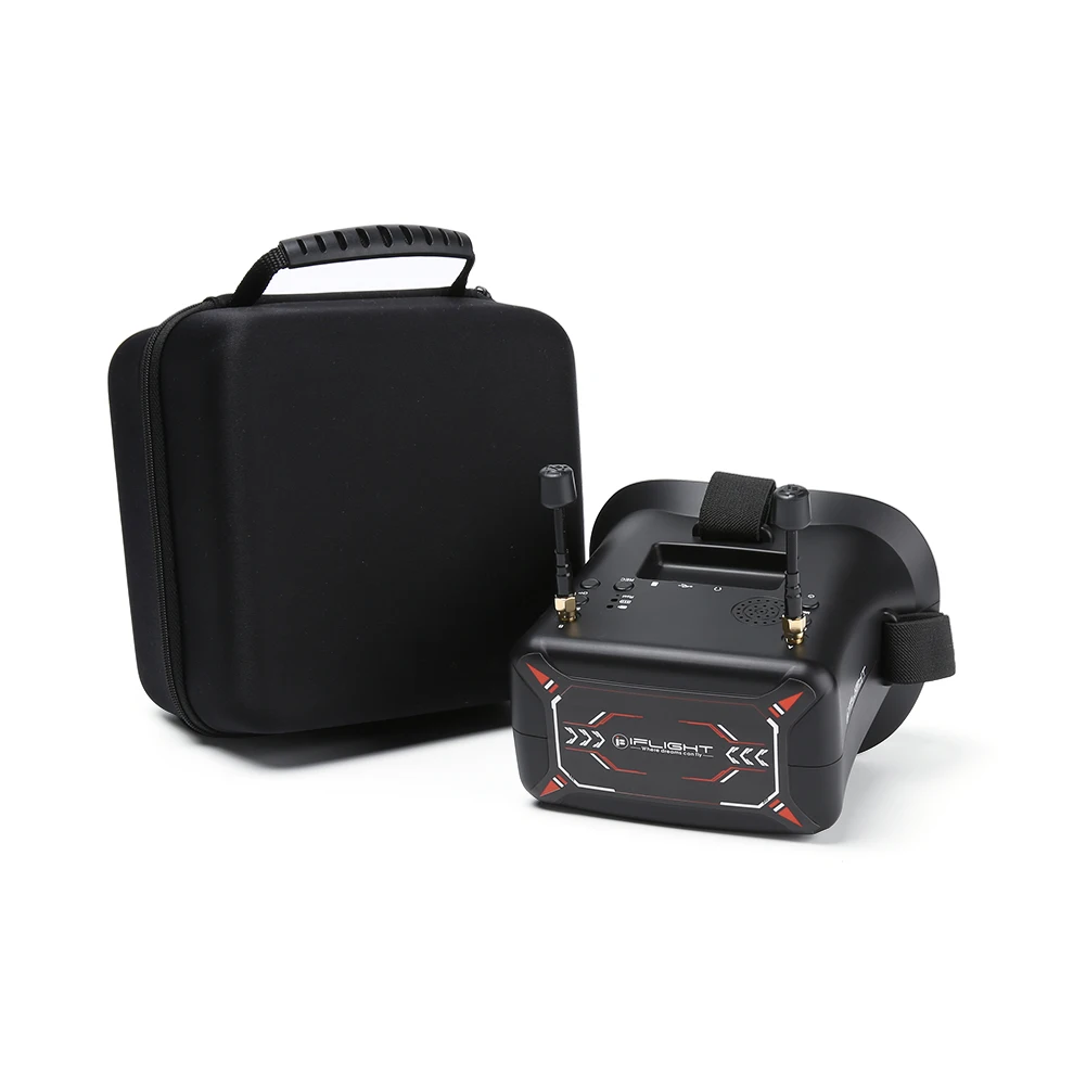 

IFlight 4,3 дюймов 480*272 LCD 5,8 ГГц 40CH DVR FPV очки встроенный 3,7 в 2000 мАч аккумулятор для радиоуправляемого автомобиля дрона FPV гоночного фристайла