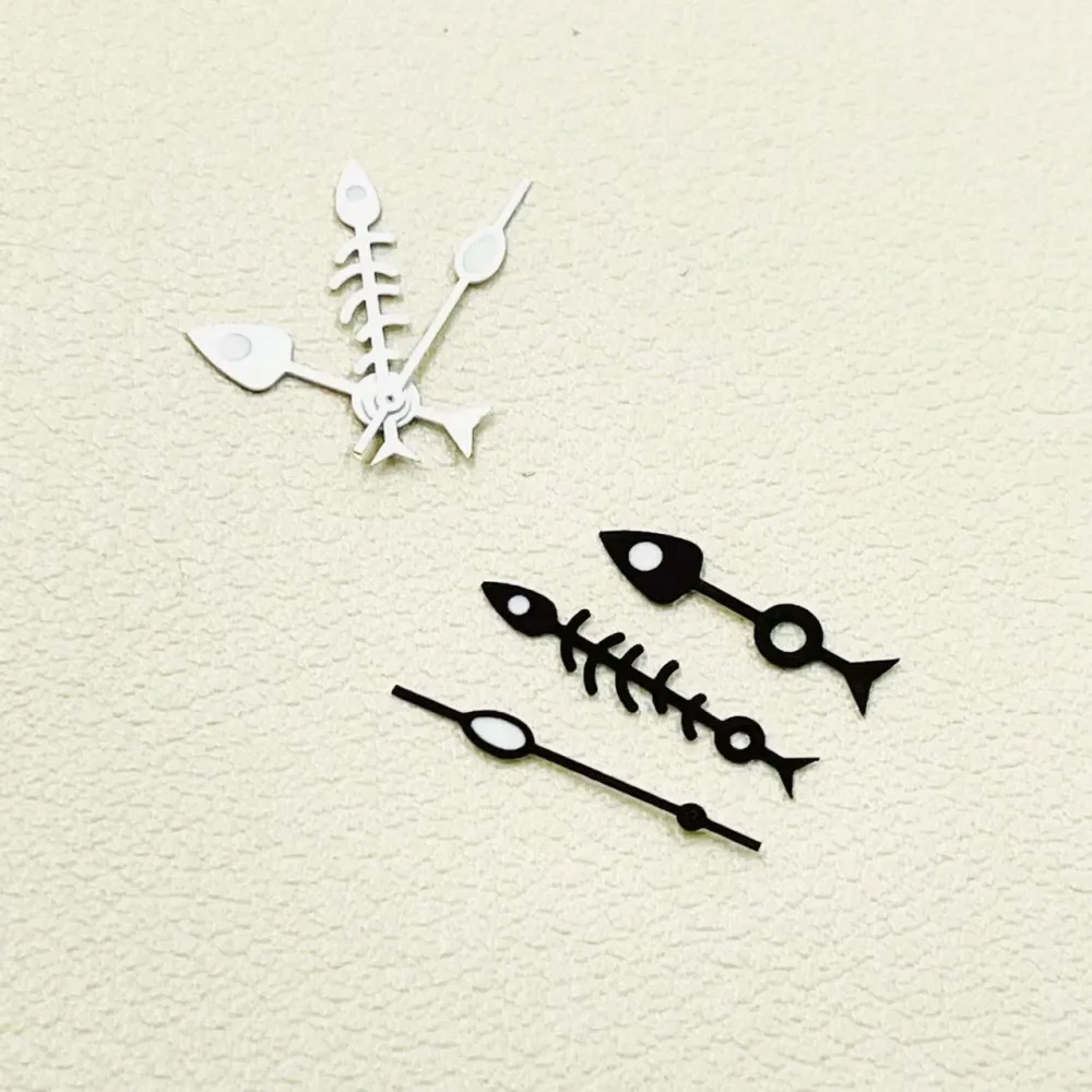 

Modified watch hand, personalized fish bone pointer, three-pin, green luminous, suitable for NH35/NH36/4R/7S movement