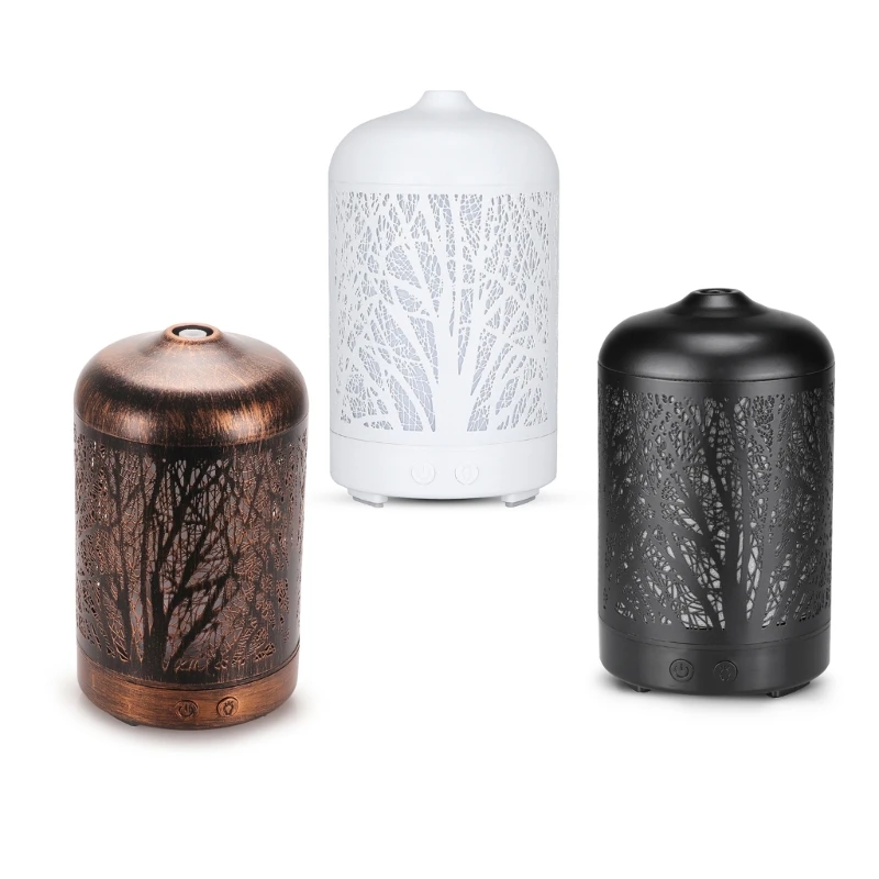 

W8KC диффузор эфирного масла 100 мл металлический диффузор 7 цветов светодиодный Night-светильник