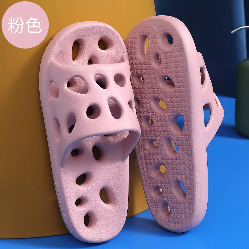 

Шлепанцы женские домашние на плоской подошве, Нескользящие тапочки, удобные тапочки для душа, большие размеры, лето