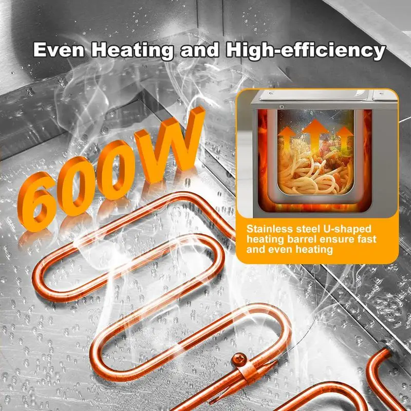 Подогреватель для буфета 4 кастрюли коммерческая модель с крышкой Настольная