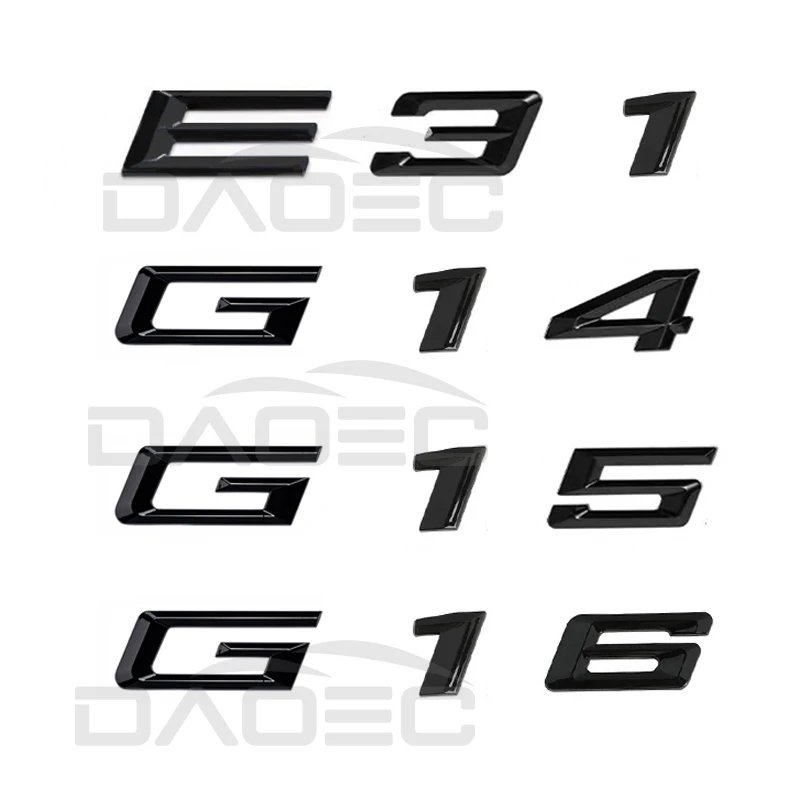 

Car Words Logo Letters Badge Emblem Decals Styling Sticker For BMW 8 Series E31 G14 G15 G16 840i 850i 860i 840d Accessories
