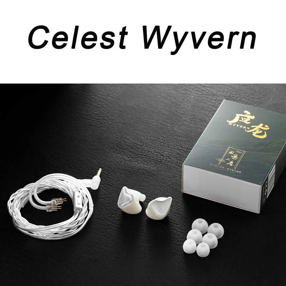 Kinera Celest Wyvern Кабель для наушников со съемной стрелой Микрофон IEM Аудиоприемник
