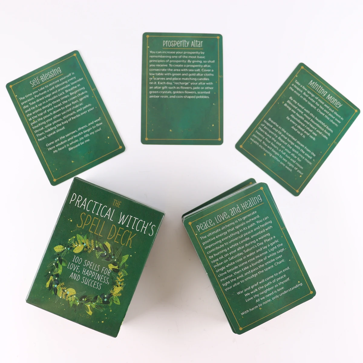 

The Practical Witch's Spell Deck Tarot Card Deck Board Game Fortune-telling For Fate Divination Entertainment With PDF Guidebook