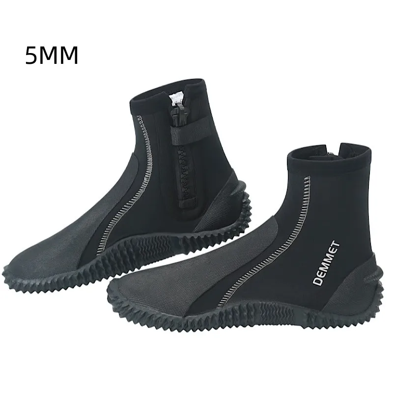 

New 5mm Neoprene Diving Boots Men'S Swimming Surfing Warm Diving Shoes Anti-Slip Anti-Cut Wading And River Tracing Equipment