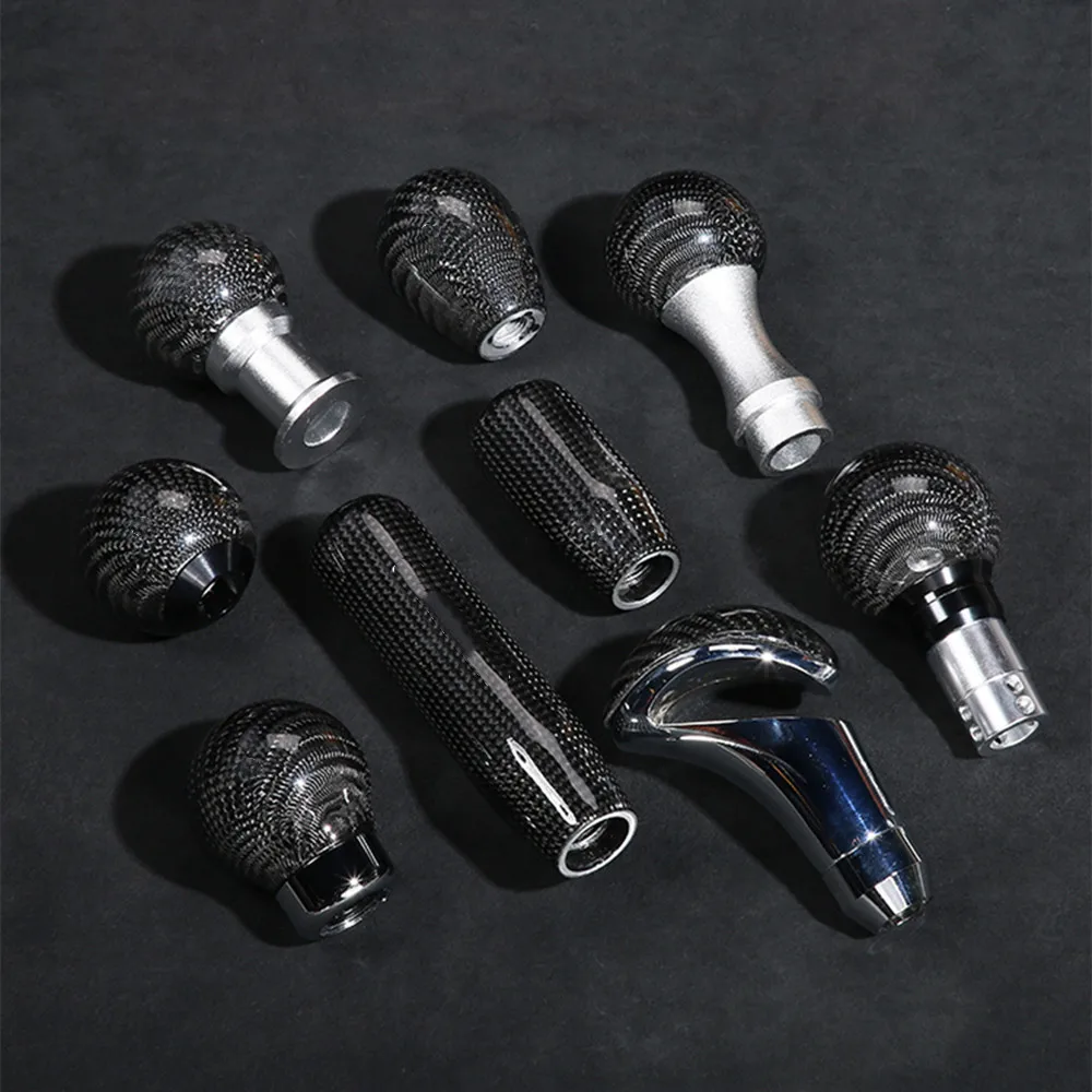 

Universal style car gear head carbon fiber gear head manual gear lever ball decorative gear handle indoor modified gear handle