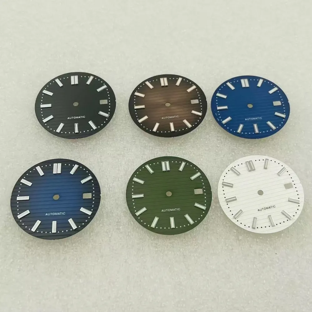 Watch dial 30.5mm c3green light emitting dial suitable for NH35 NH36 automatic movement watcn accessories