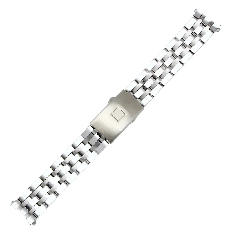 Watch Bracelet For TISSOT 1853 PRC200 T17 T461 T055 T014 Men Fold Clasp Strap Watch Accessories Stainless Steel Watch Band Chain