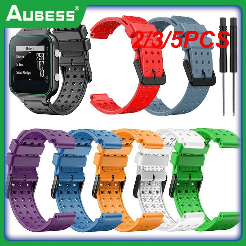 

2/3/5PCS Smart Accessories Soft Watch Strap Monochrome Silicone Strap Smartwatch Replacement Wristband For Garmin Approach S20