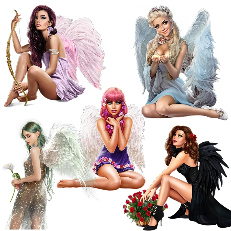 

CA113 Элегантная классическая красивая наклейка на стену в виде ангела