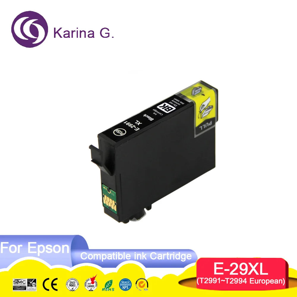 Фото Европейский 29XL 29XL T29XL T2991 T2992 T2993 T2994 Совместимый цветной струйный картридж для принтера Epson XP255 XP-235 XP-332 №3
