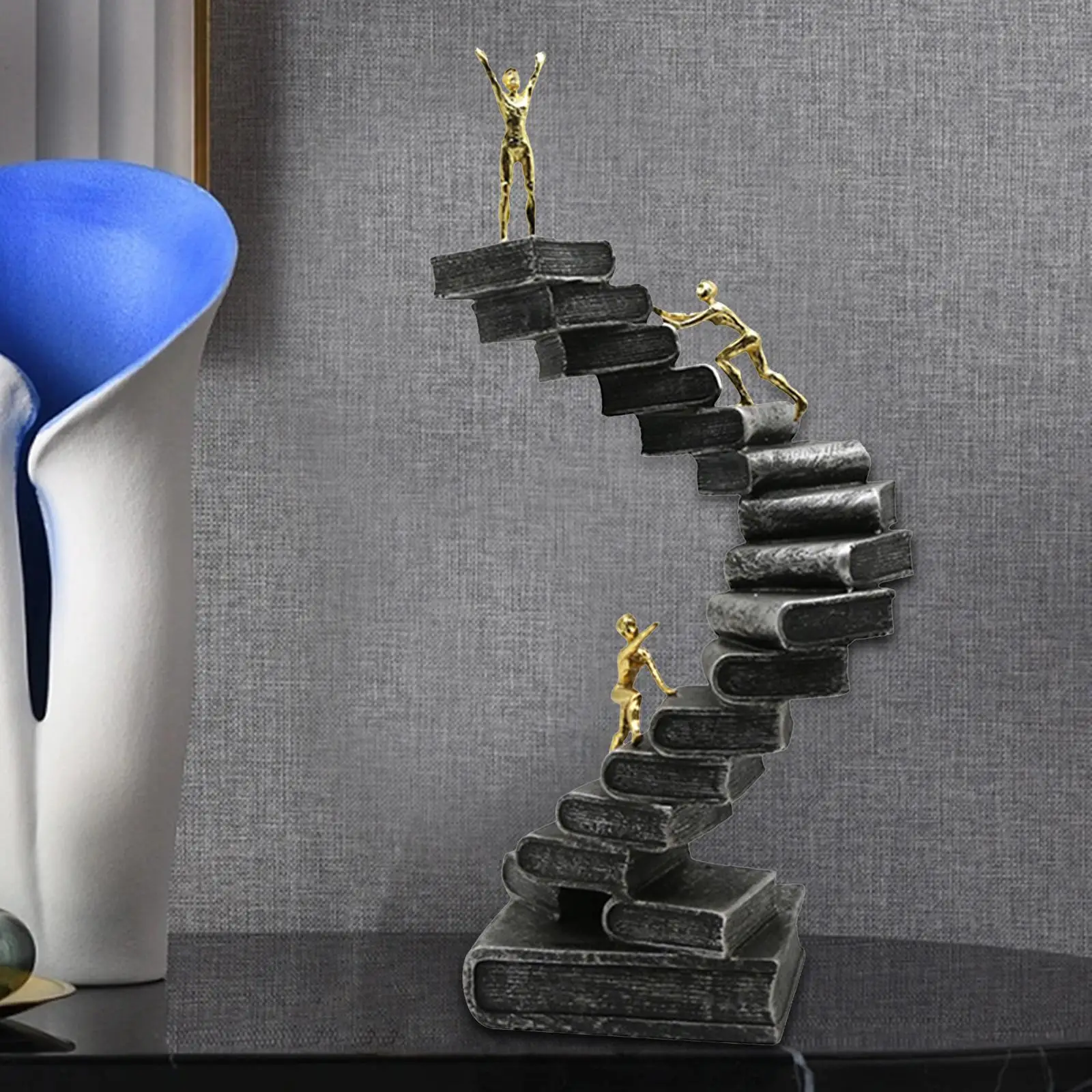 

Thinker Statues Ladder Statue for Bookshelf Decorative Objects Decor