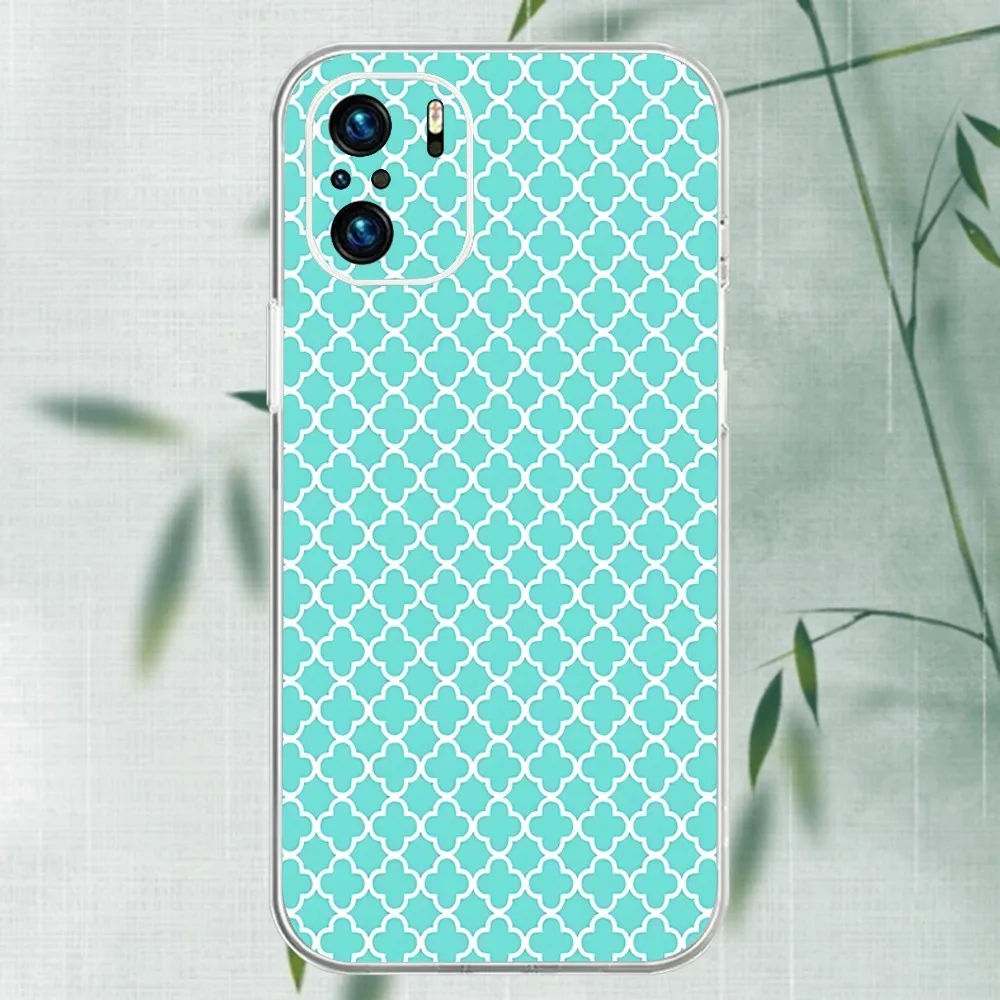 A-ti-ffany Blue Phone Case For Xiaomi 11 Redmi Note 5G 8T 9A 9 10T Note8Pro Note9 12SUltra Transparent