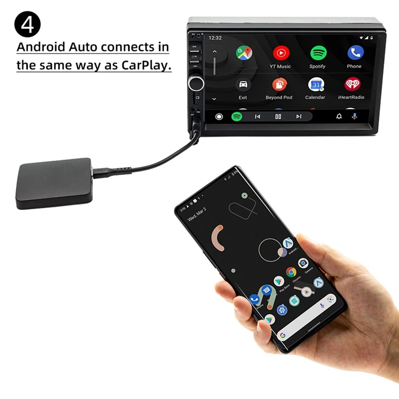 Carplay Ai Box Проводной активатор к беспроводному ключу Поддержка порта USB/Type-C для