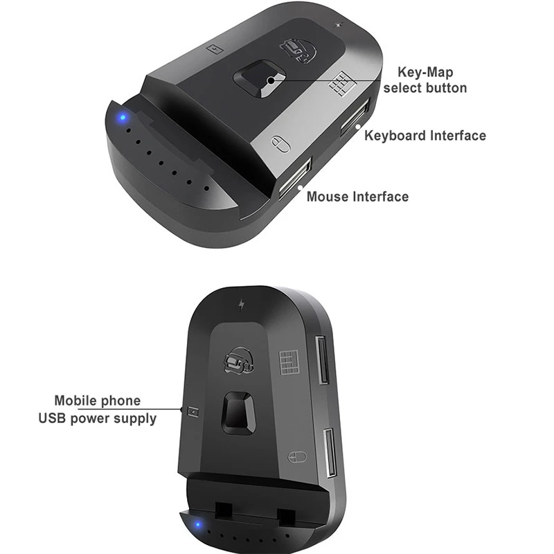 Контроллер PUBG 2 USB/Bluetooth 5.0 Для геймпада клавиатуры мыши работает с iOS 13.4 Android ПК
