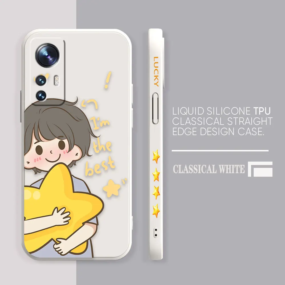 Case For Xiaomi 13 12 12T 12S 11 11T 10 10S 9 8 Pro Ultra Lite Case Cover Funda Cqoue Shell Stars Cartoon Couple Boys And Girls