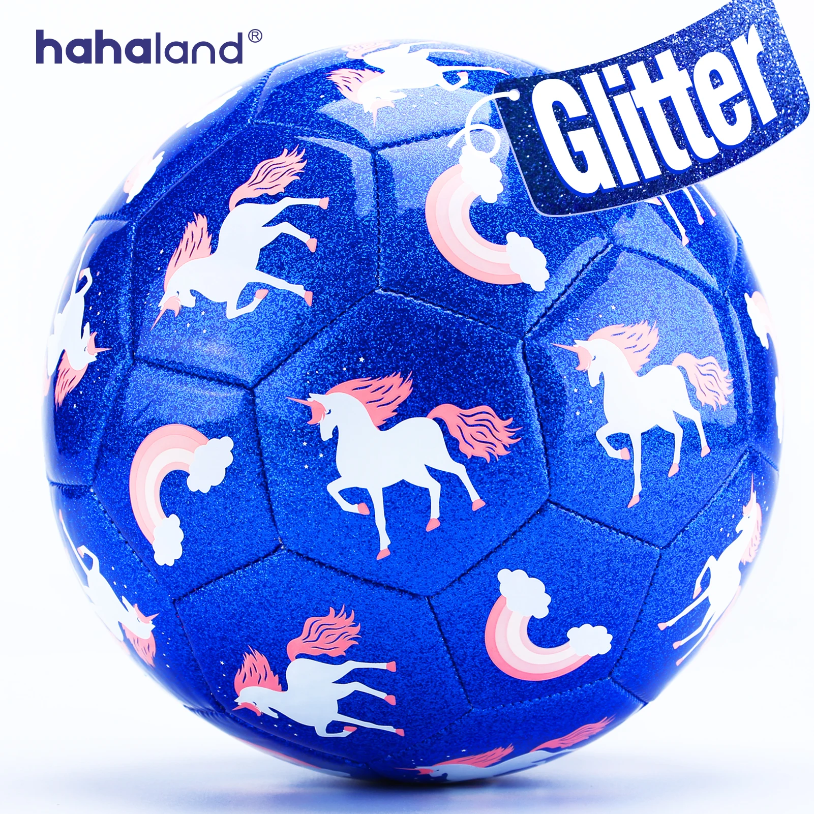 

Детский футбольный мяч Hahaland, размер 3, блестящий эффект с насосом, Сетчатая Сумка, игрушки для 3-летних занятий спортом на открытом воздухе, С...
